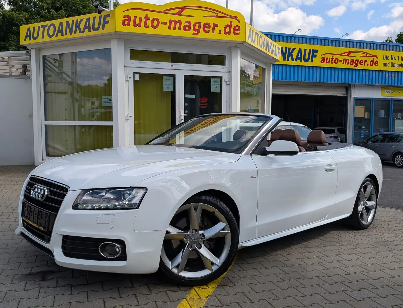 Audi A5 Cabriolet 3.0TDI Quattro*S-Line*B&O*AHK*RKam* Weiß - 1