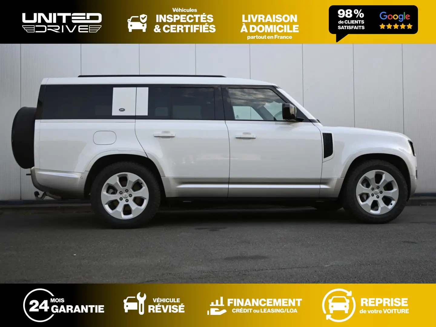 Land Rover Defender 130 D300 BVA8 First Edition 300CV Blanc - 2