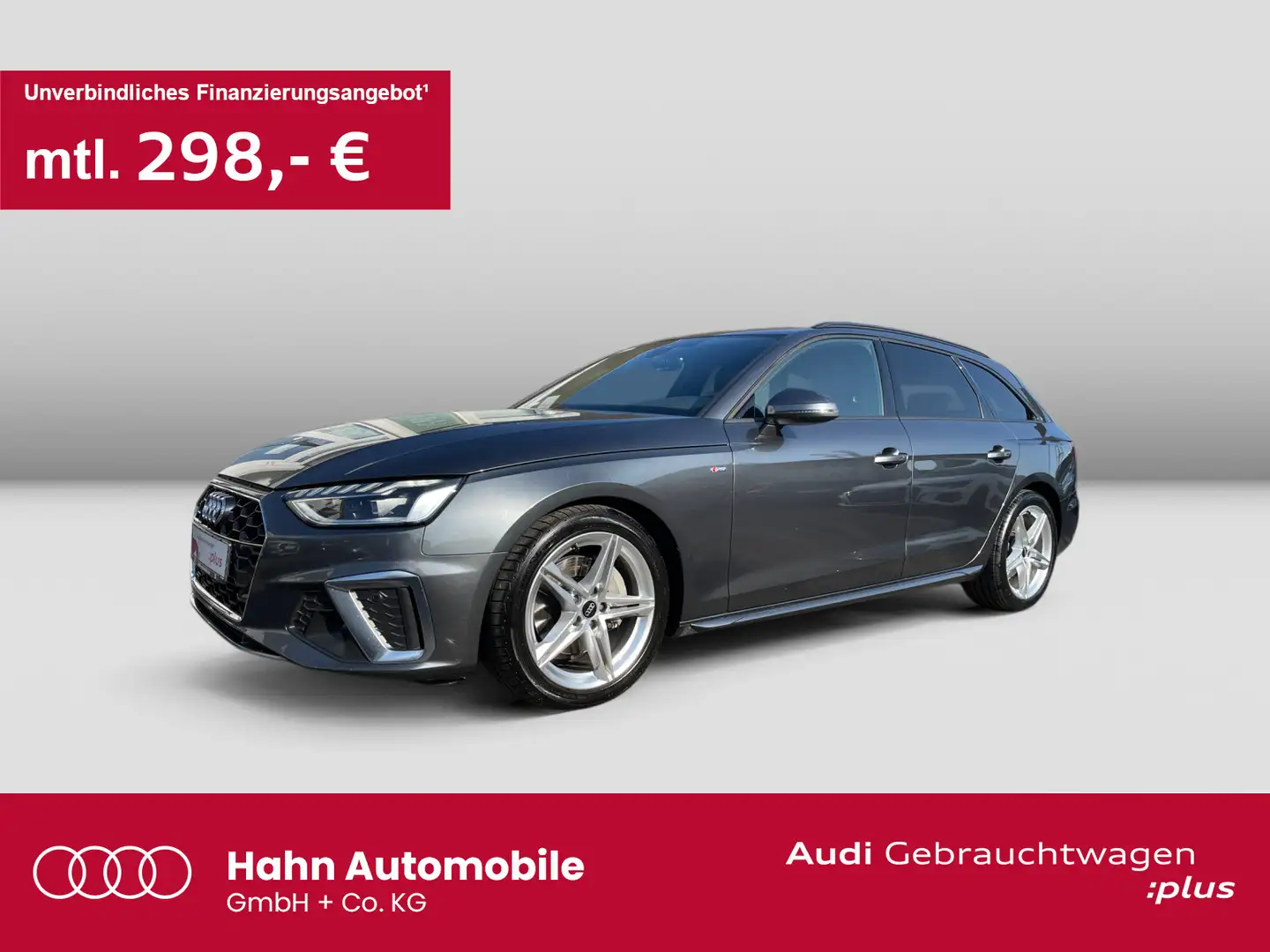 Audi A4 40TDI S-tronic S-line Navi LED PDC Gris - 1