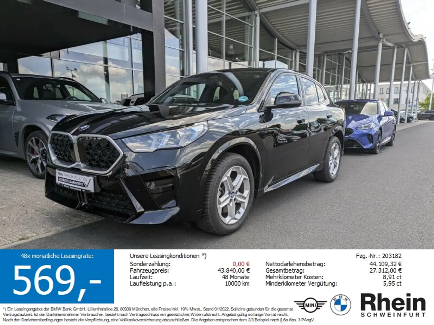 BMW X2 sDrive20i M Sport Glasdach. AHK. Teilleder Noir - 1