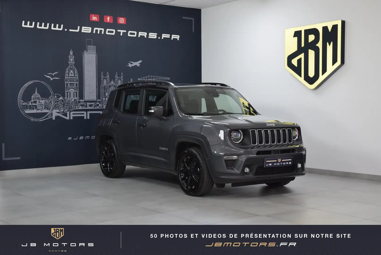 Jeep Renegade 1.5 Turbo T4 130 ch BVR7 e-Hybrid Summit Gris - 1