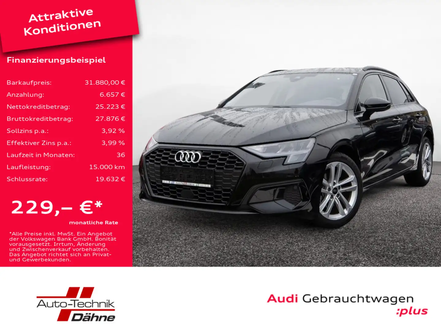 Audi A3 Sportback 3.0 TFSI advanced KLIMA PDC SHZ Black - 1