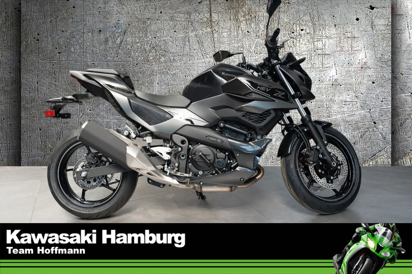 Kawasaki Z7 Hybrid unfallfrei,1.Hand,Garantie bis 05/28 Чорний - 1