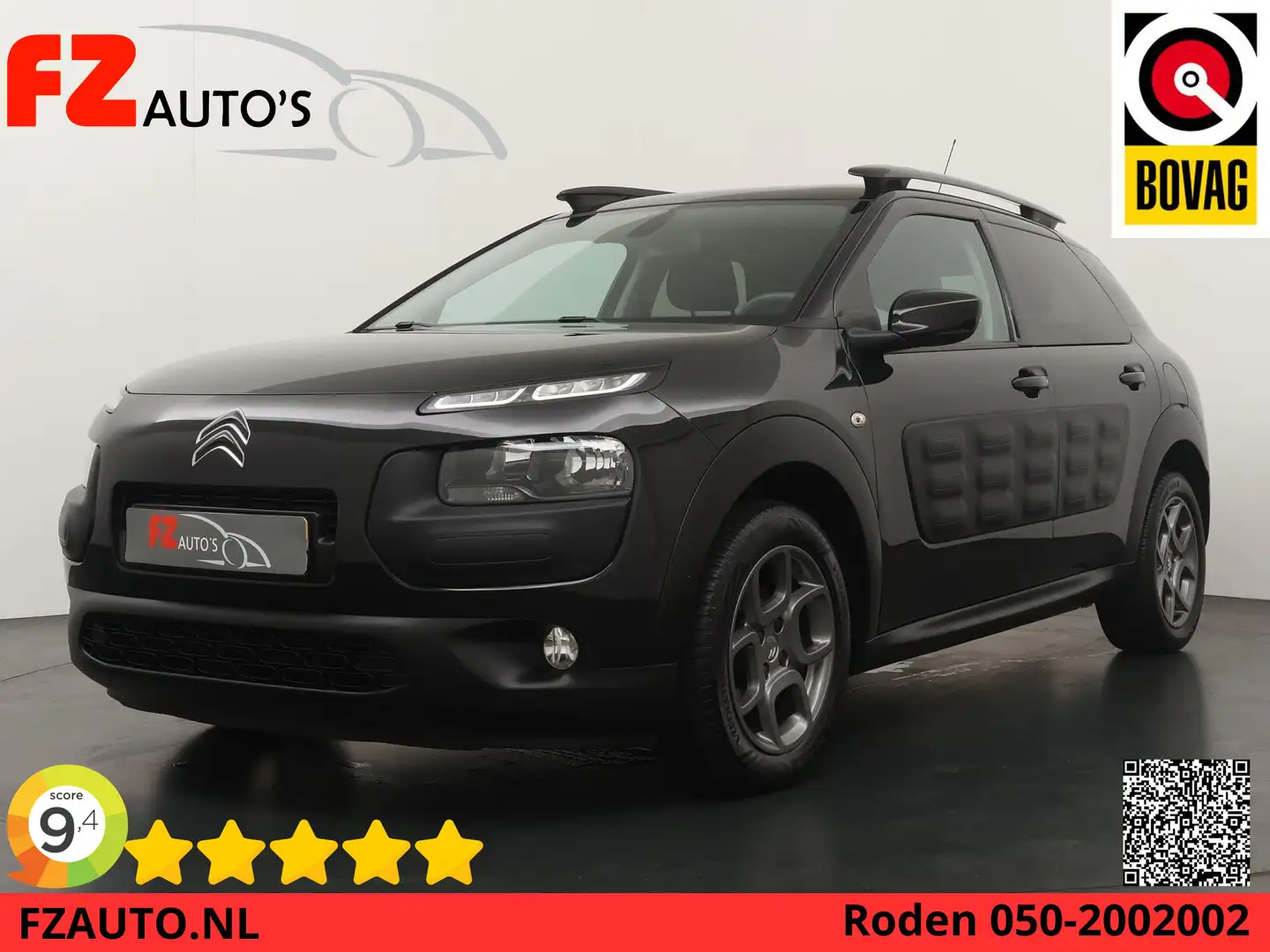 Citroen C4 Cactus 1.2 PureTech Shine - Trekhaak - Parkeersensoren A Zwart - 1