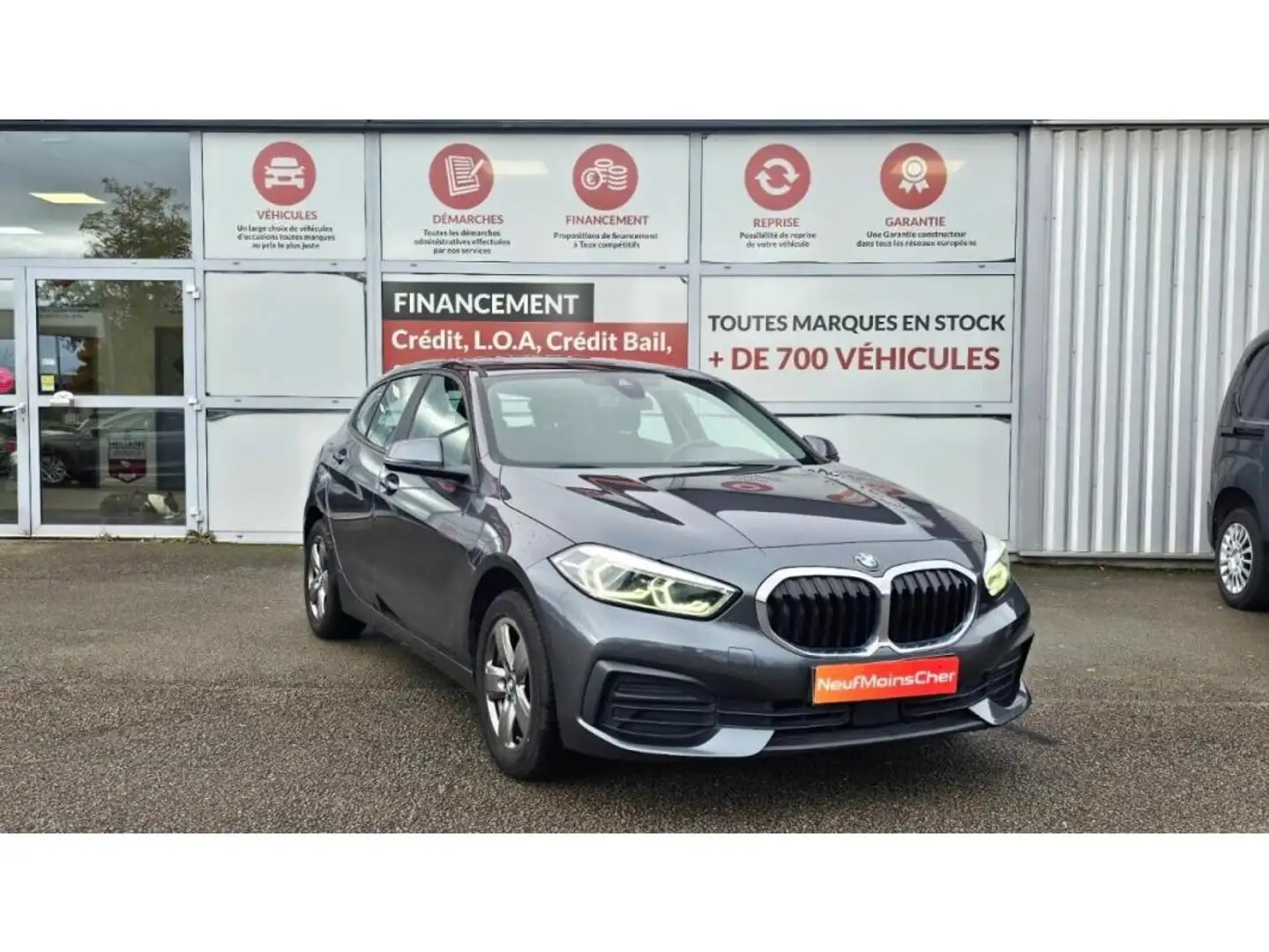 BMW Advantage 116dA + Radar AV et AR + Régulateur de vitesse + Jantes 16 Gris - 1