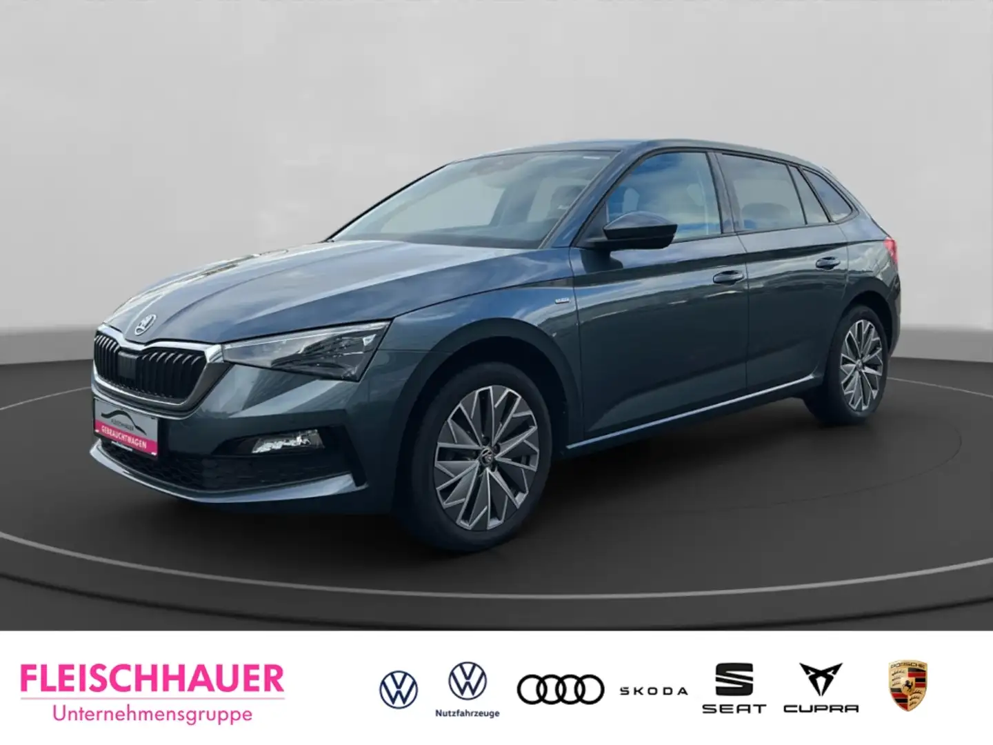 Skoda Scala Clever 1,0 TSI+SHZ+DAB+LED+KLIMAAUT Grau - 1