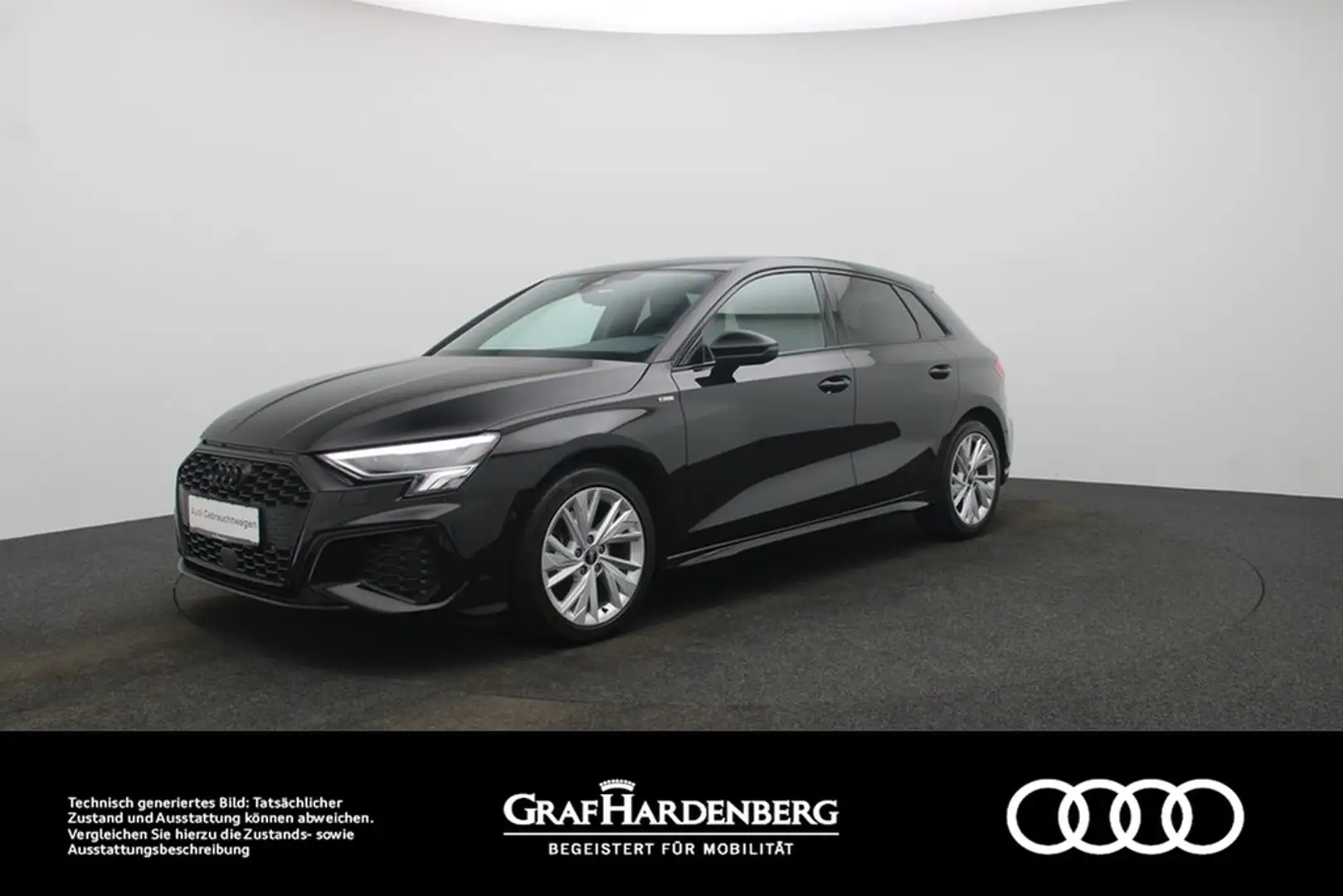 Audi A3 Sportback 40 TDI quattro S line LED Navi ACC Schwarz - 1