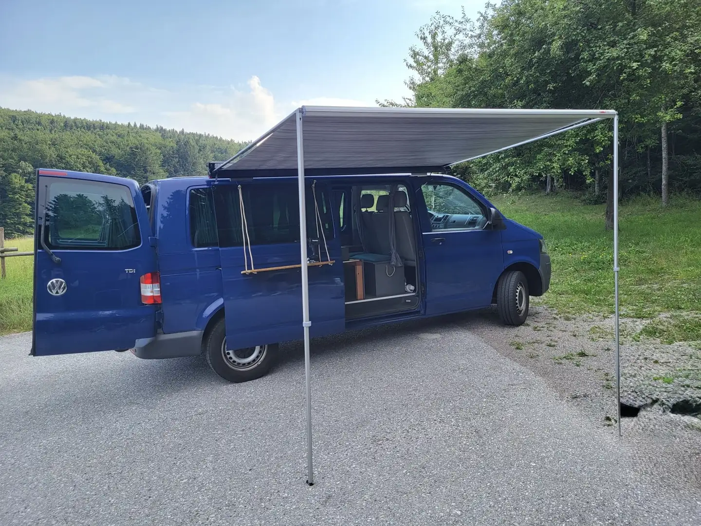 Volkswagen T5 Transporter Kastenwagen LR 2,0 TDI D-PF Blau - 2