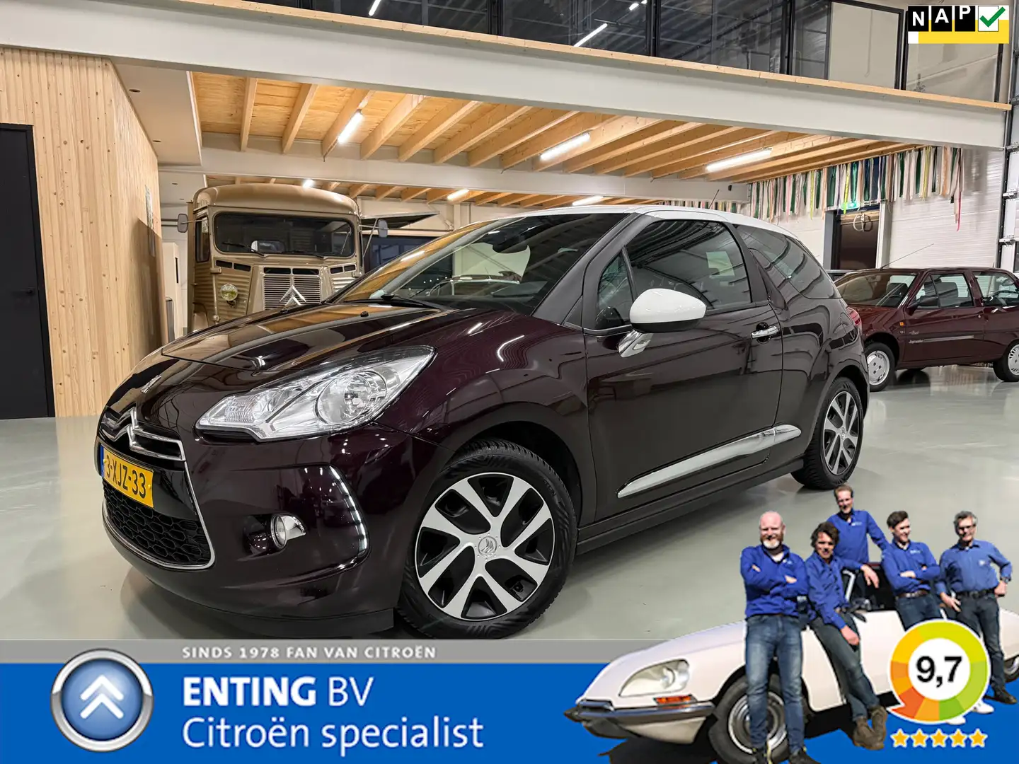 Citroen DS3 1.2 VTi SO CHIC NAVI PACK PERFO ALCANTARA TREKHAAK Mauve - 1