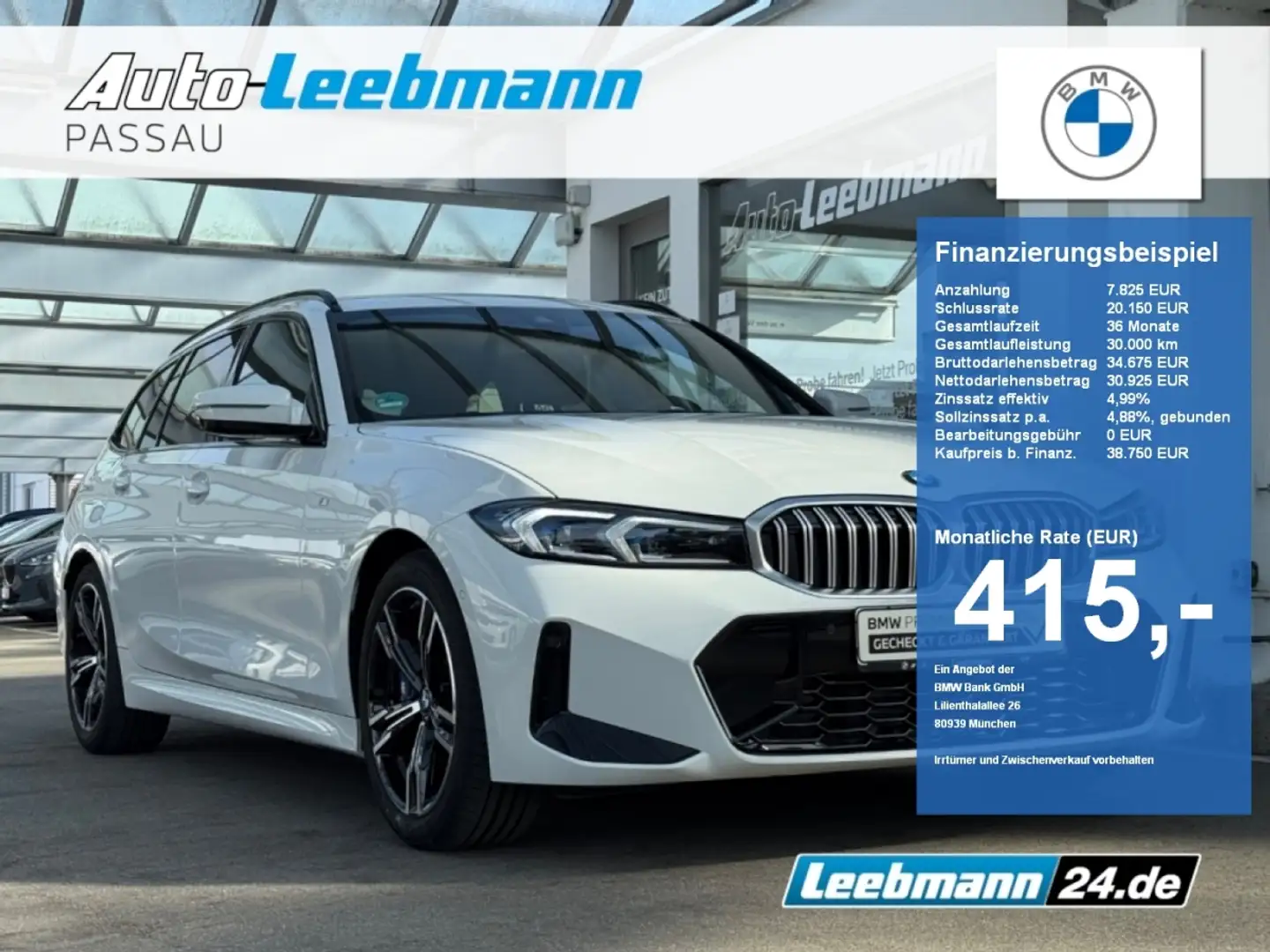 BMW 318 i Touring M-Sport HUD/Qi GARANTIE bis 07/2029 Weiß - 1