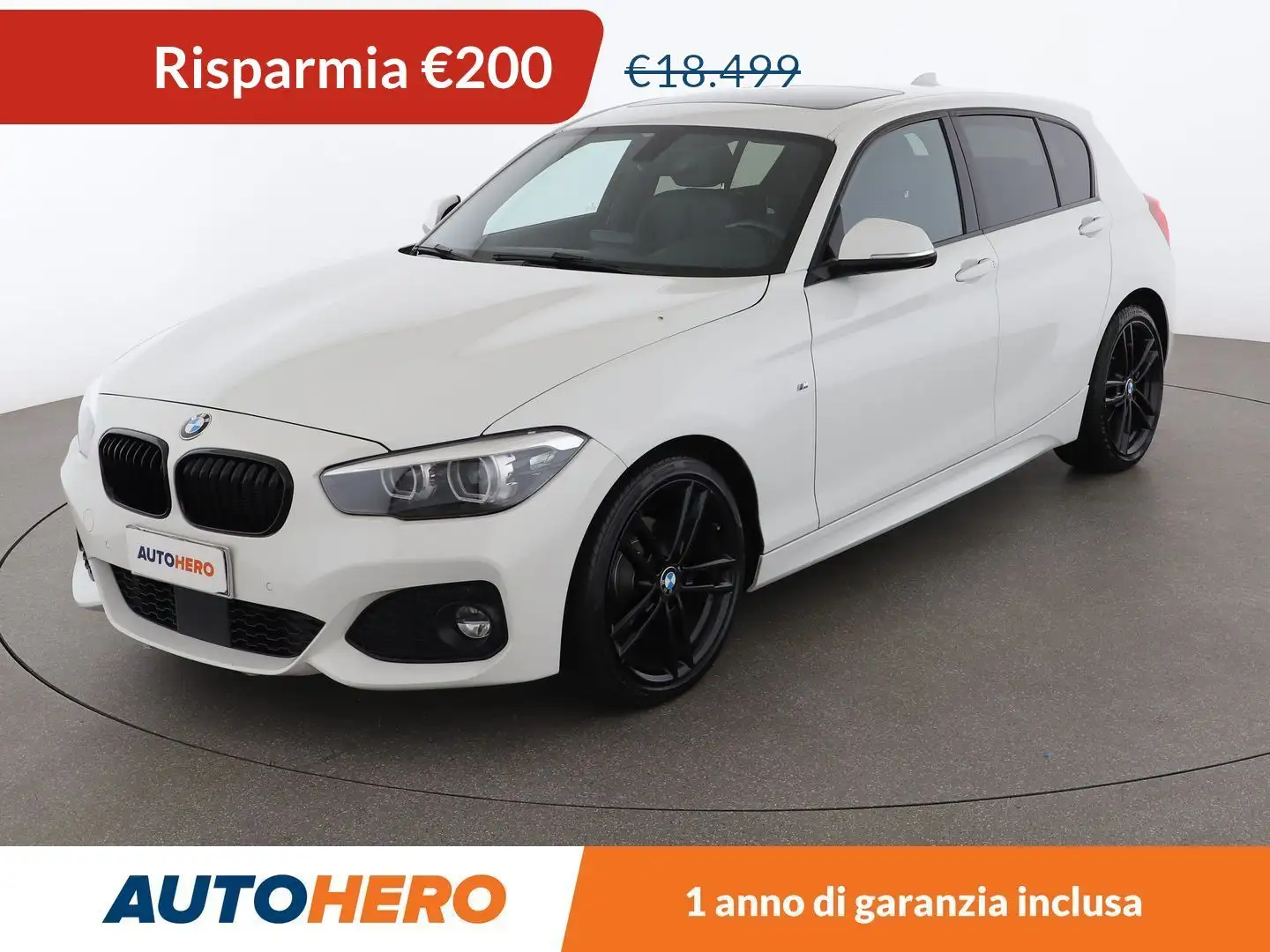 BMW 116 116d Msport Blanc - 1