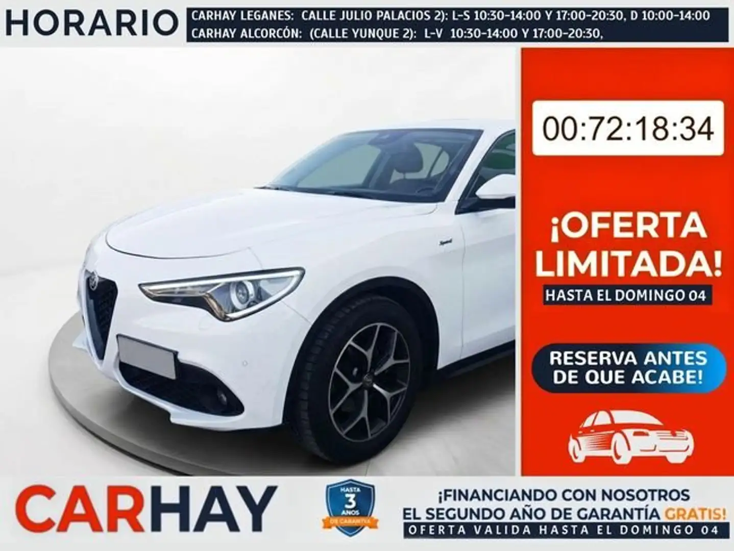 Alfa Romeo Stelvio 2.2 Diésel 140kW (190CV) Sprint+ Q4 Blanco - 1