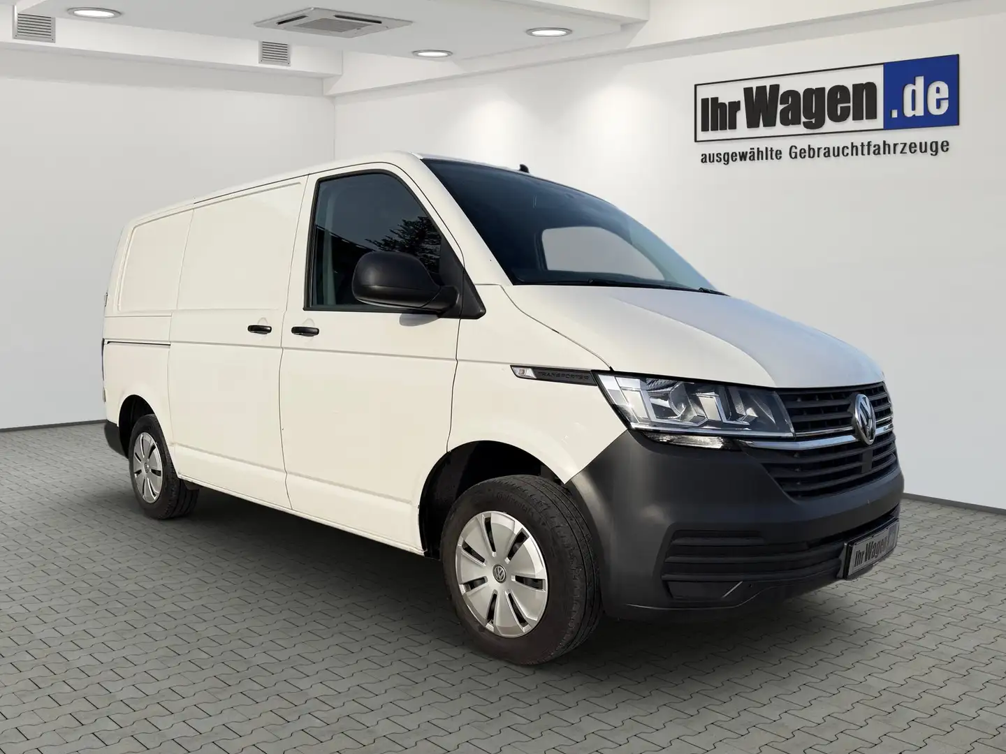 Volkswagen T6.1 Transporter Kasten 2,0 TDI DSG*1.Hd*Tempom*Apple*Flügeltr* Weiß - 2