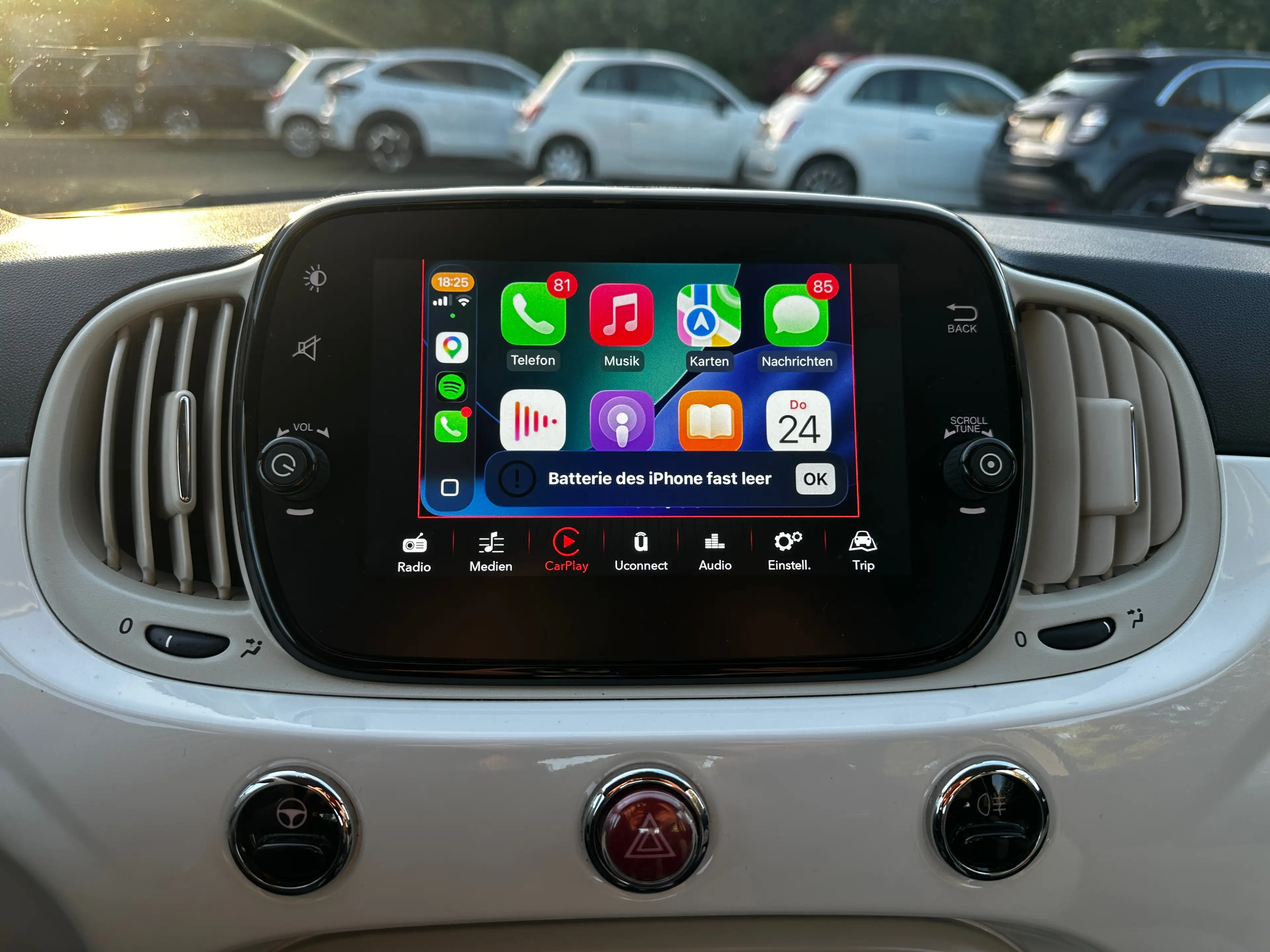 Fiat 500C 1.0 MildHybrid Dolcevita CarPlay/Pcd/Temp/Klimaautomatik — photo 24
