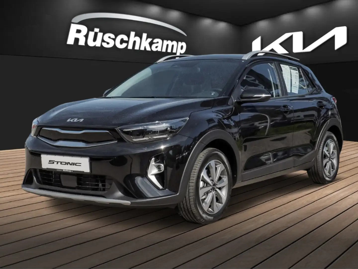Kia Stonic Vision 1.0T-GDI Navi LED RückKam SHZ PDC Lenkr.Hz. Schwarz - 1