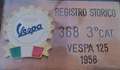 Vespa 125 anno 58 registro storico 368 3°cat Grigio - thumbnail 4