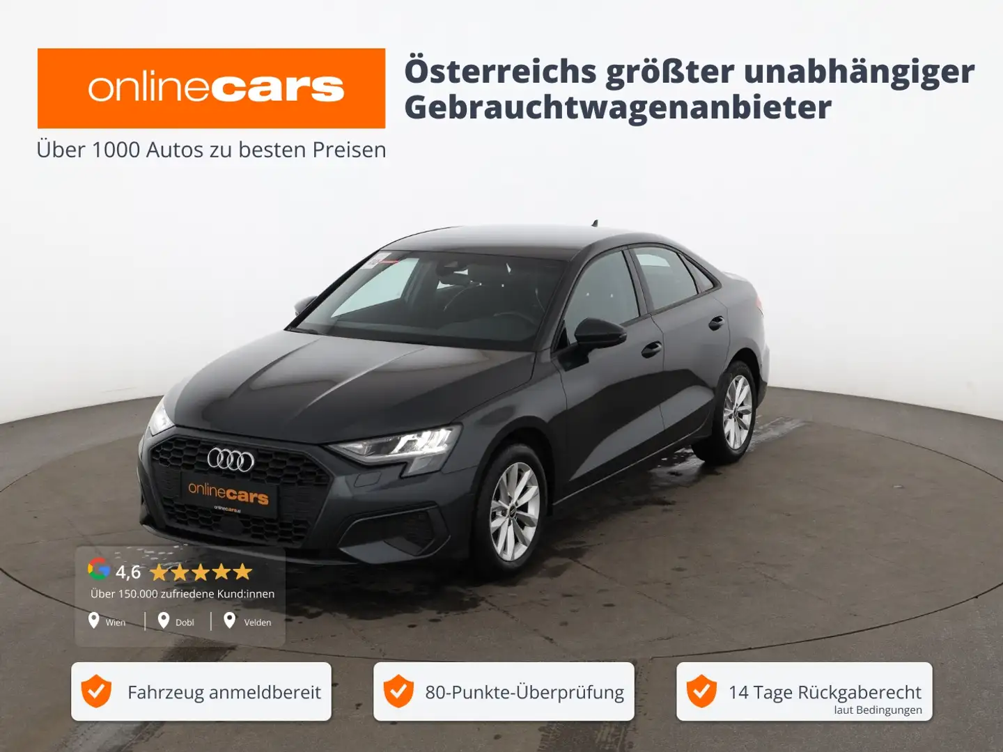 Audi A3 Limousine 30 TDI LED RADAR NAVI R-CAM ASSIST Grau - 1