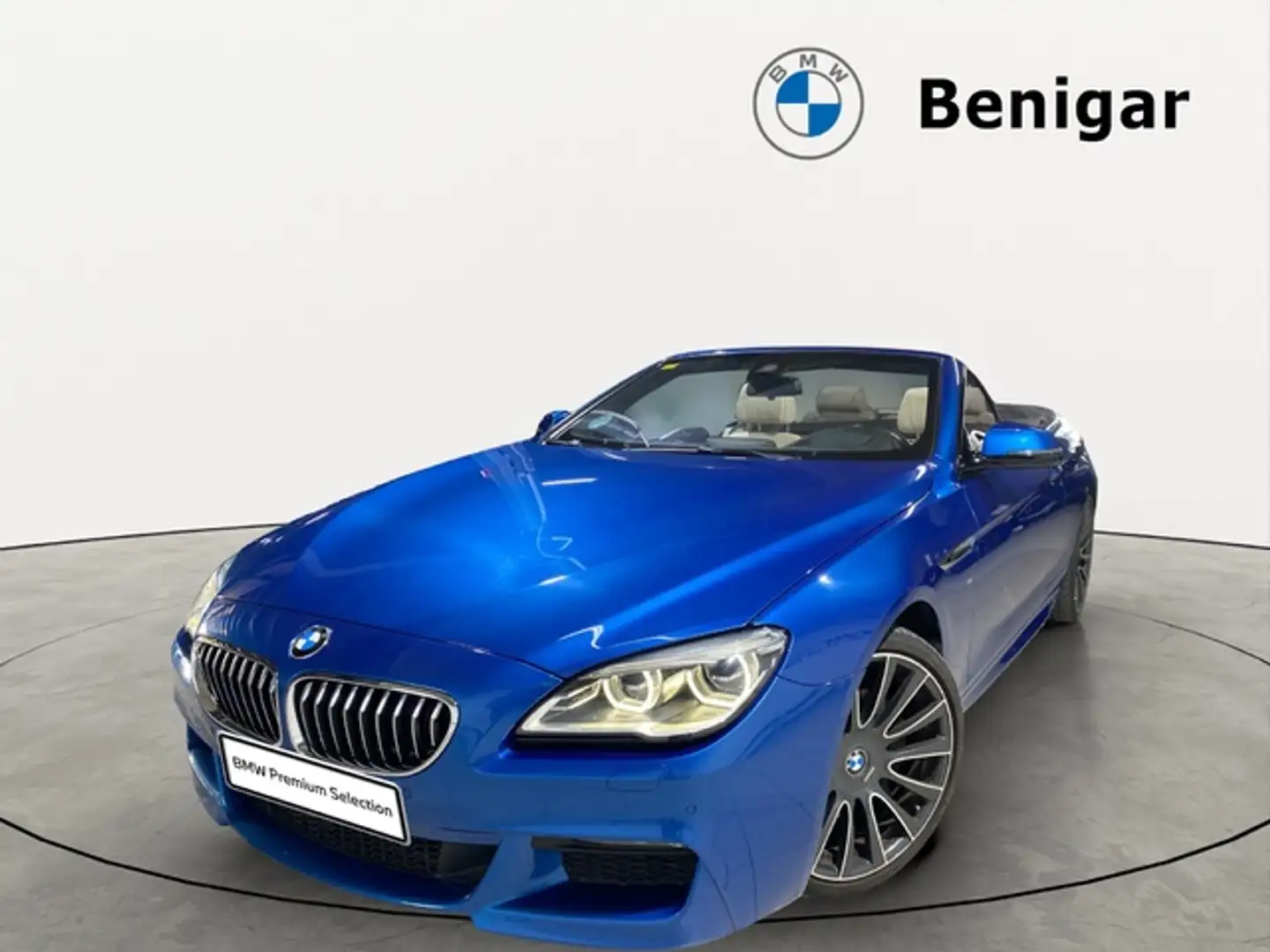 BMW 640 640dA Cabrio Bleu - 1