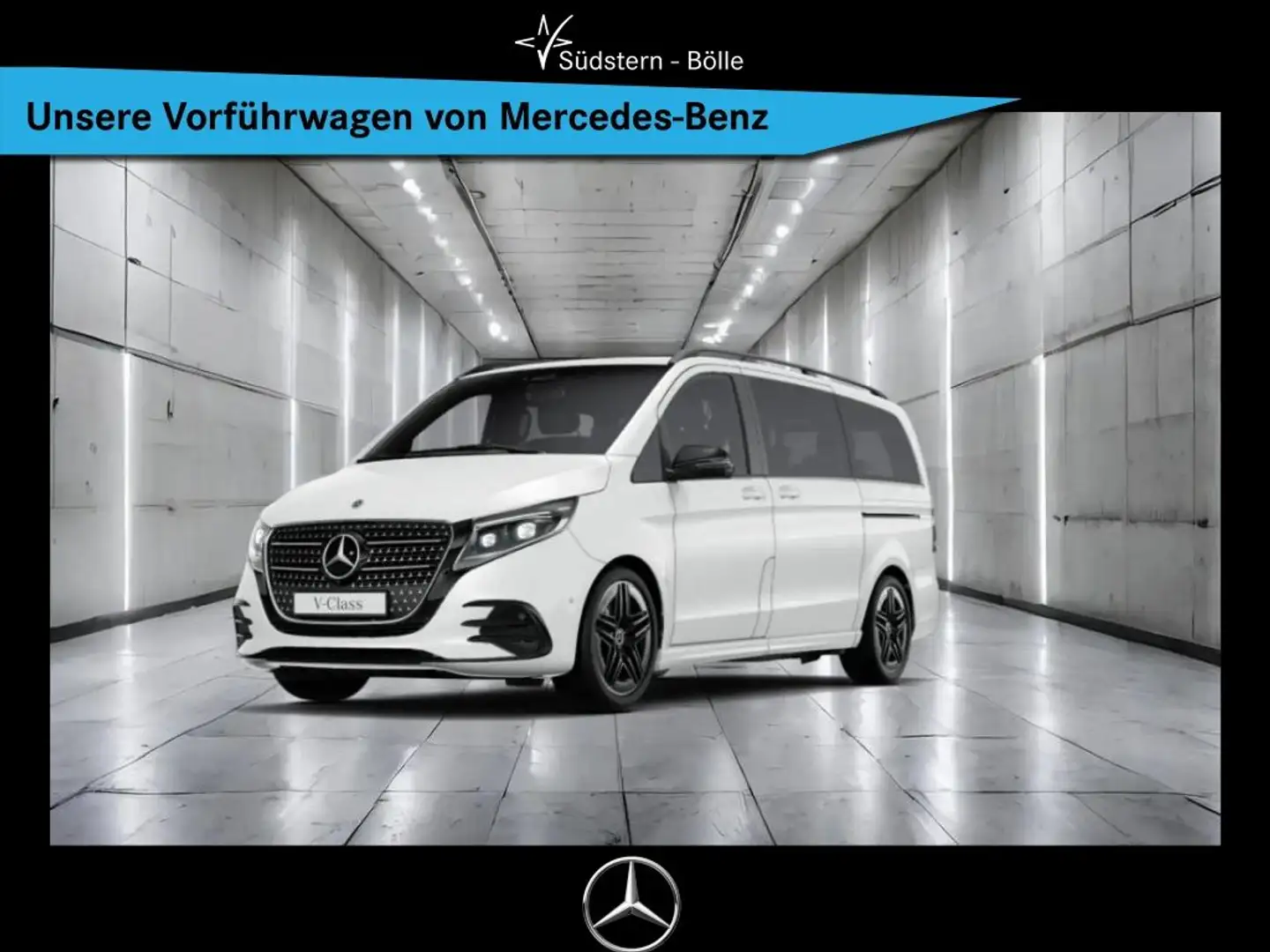 Mercedes-Benz V 300 d 4MATIC AVANTGARDE Lang +AMG+SHZ+NIGHTP. Weiß - 1