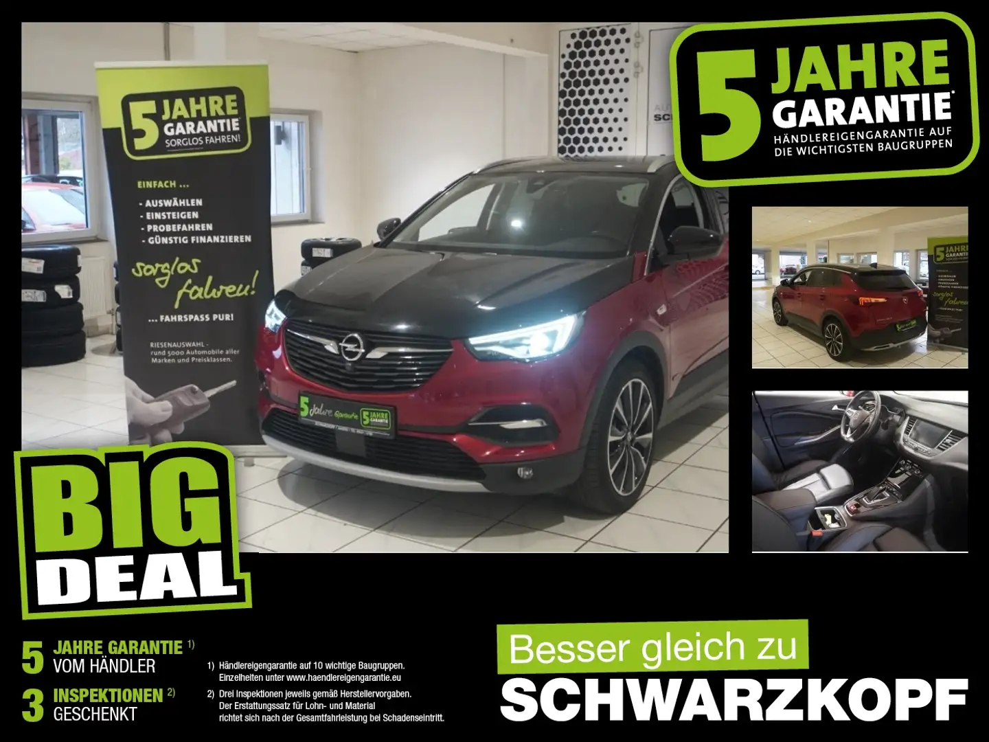 Opel Grandland 1.6T Hybrid Sitzbelüftung,Navi Rot - 1