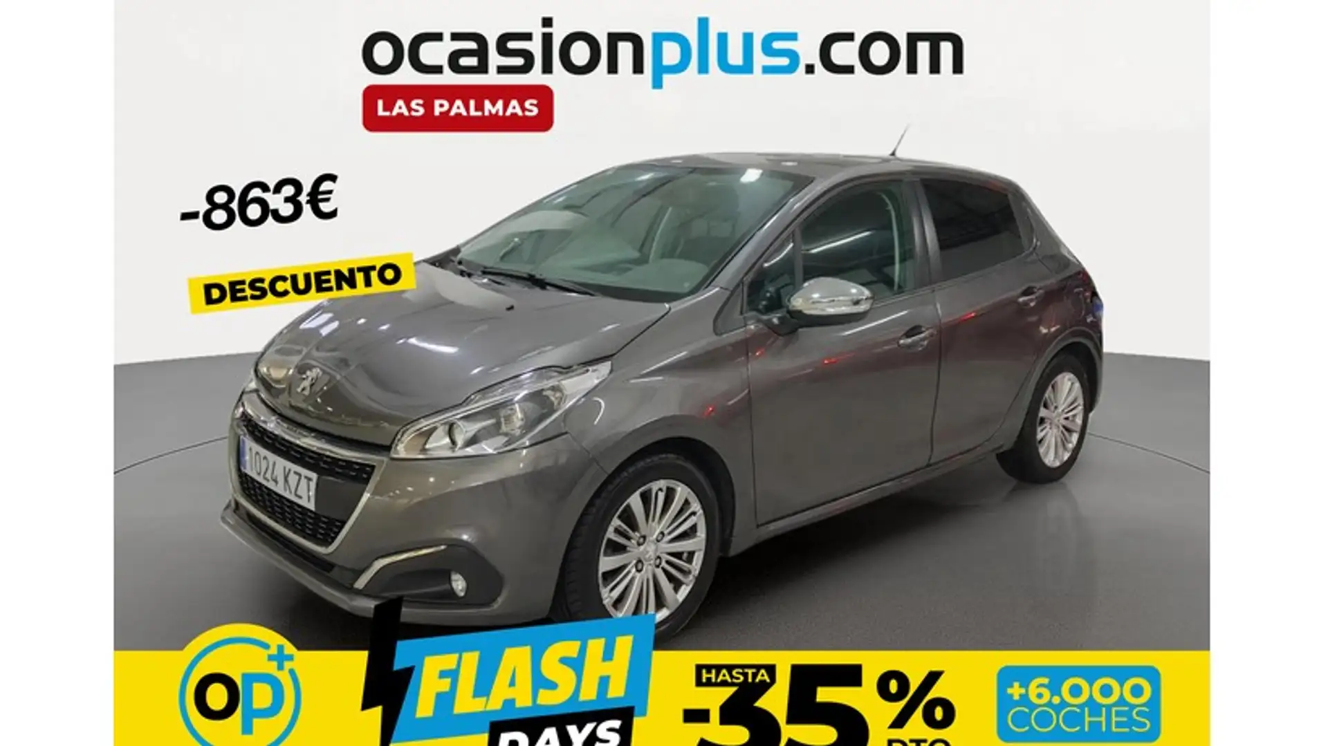 Peugeot 208 1.2 PureTech S&S Signature 82 Gris - 1