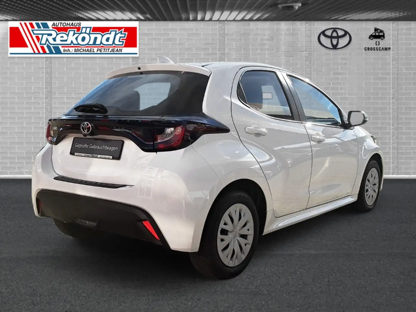 Toyota Yaris Comfort 1.0L, Klimaanlage, Rückfahrkamera, Allwett Weiß - 2