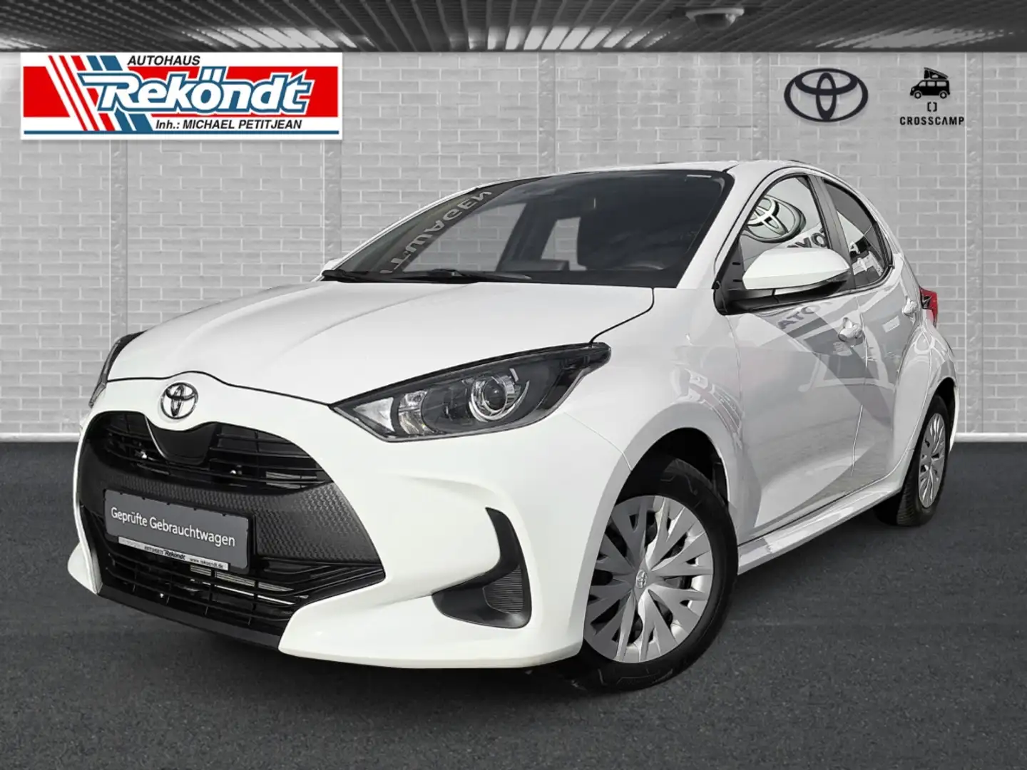 Toyota Yaris Comfort 1.0L, Klimaanlage, Rückfahrkamera, Allwett Weiß - 1