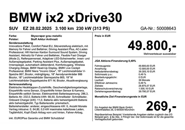 BMW Ix2 view 3