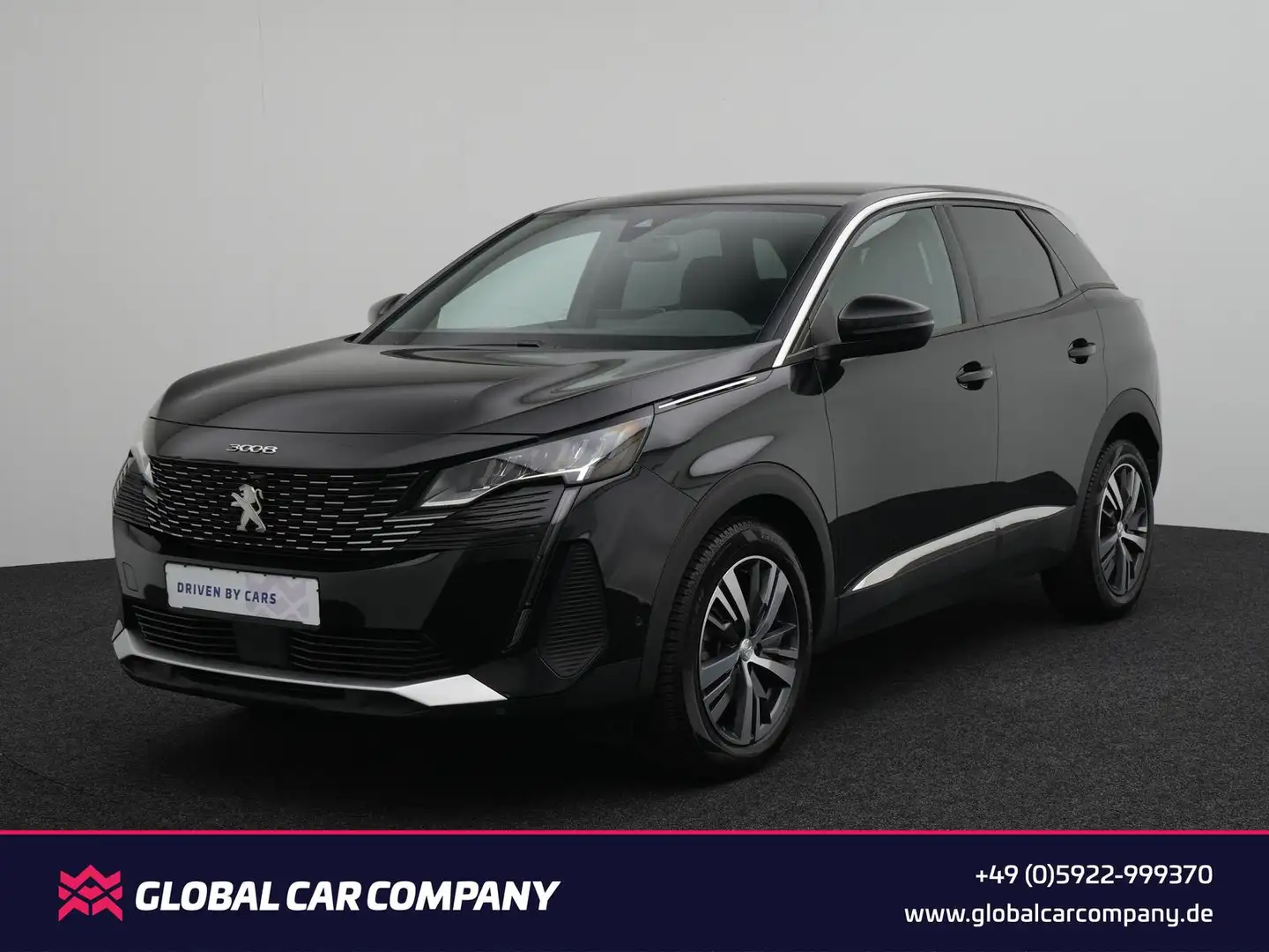 Peugeot 3008 Allure Pack,LED,TEMPO,APP,180°,DIGI,KAM,SHZ Negro - 1