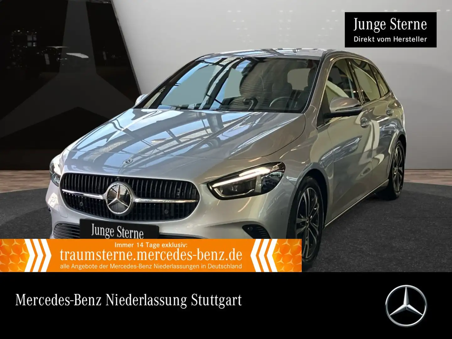 Mercedes-Benz B 200 d PROGRESSIVE+360°+MULTIBEAM+TOTW+KEYLESS Silber - 1