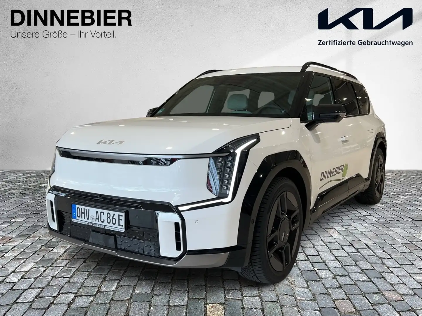 Kia EV9 GT-Line AWD LAUNCH ED. 7S TWA HUD 360 4xSHZ Weiß - 2