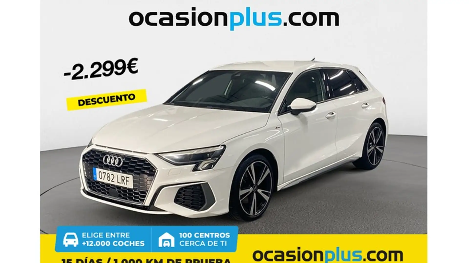 Audi A3 Sportback 30 TFSI S line Blanc - 1