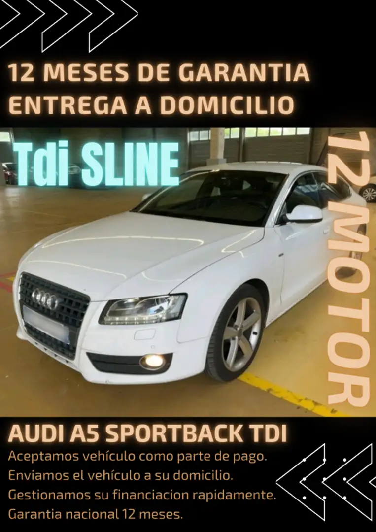 Audi A5 Sportback 2.0TDI 170 Blanco - 1