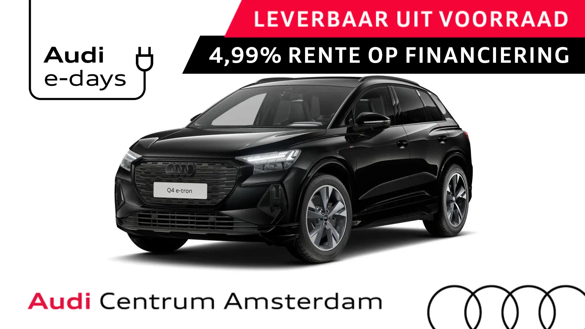 Audi Q4 e-tron 40 S edition 63 kWh 204pk | Achteruitrijcamera | C Nero - 1
