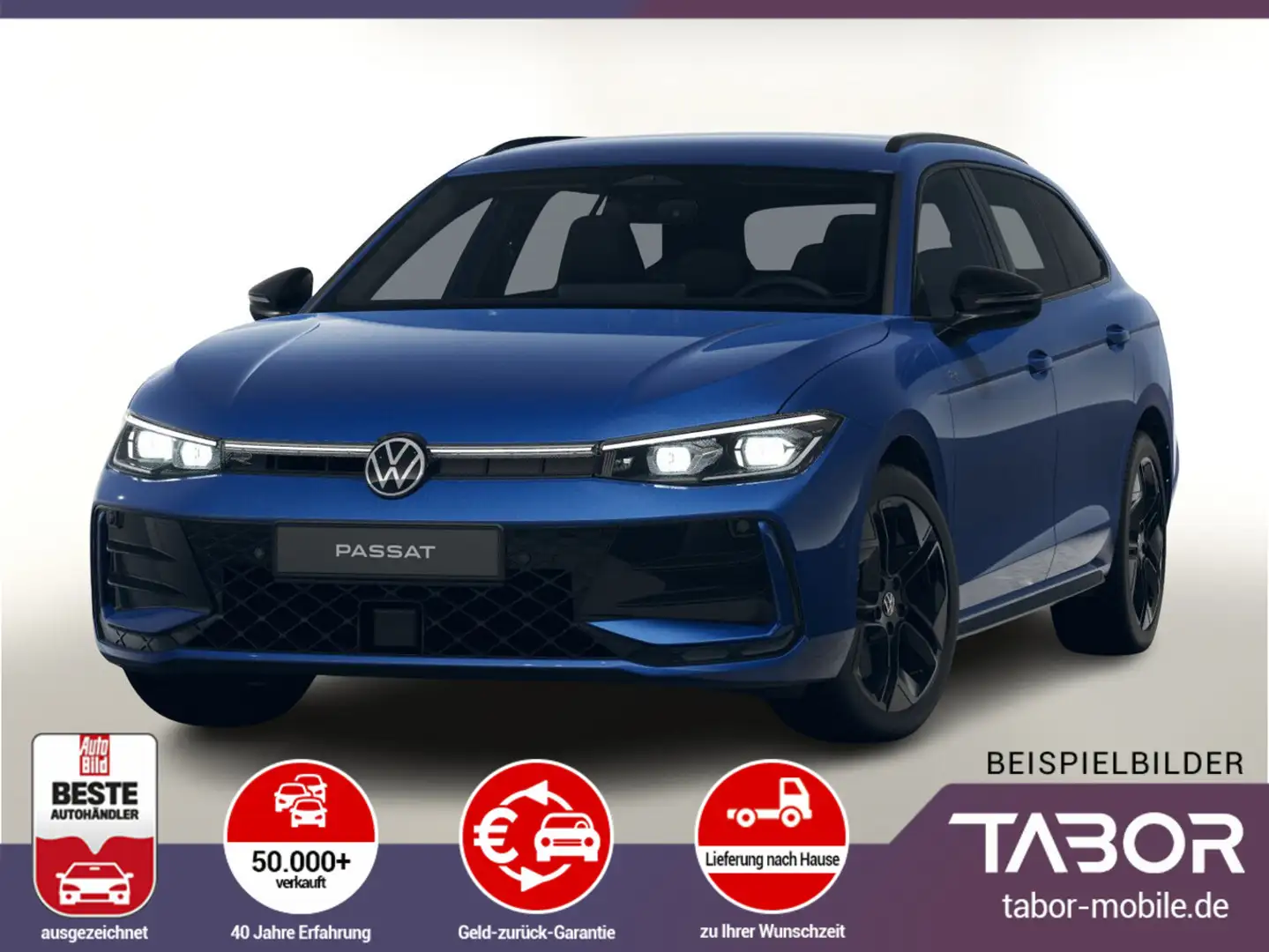 Volkswagen Passat Var. TDI 193 4M DSG R-Line Leder Nav+ AHK Albastru - 1