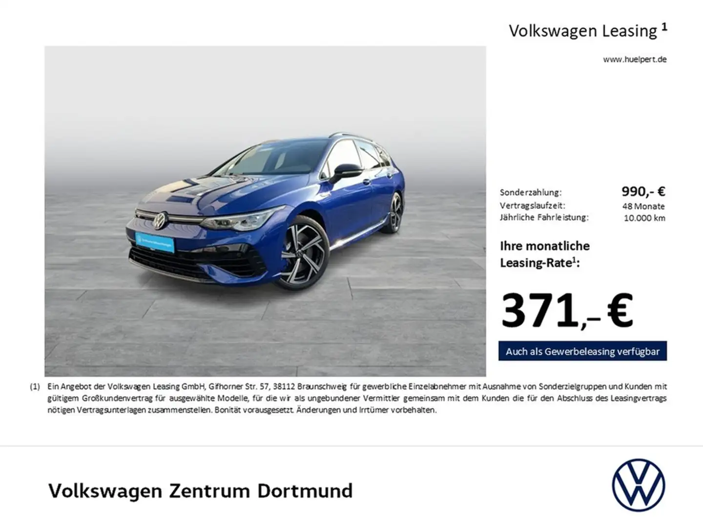 Volkswagen Golf Variant VIII 2.0 R BLACK STYLE 4X4 CAM LM18 Bleu - 2