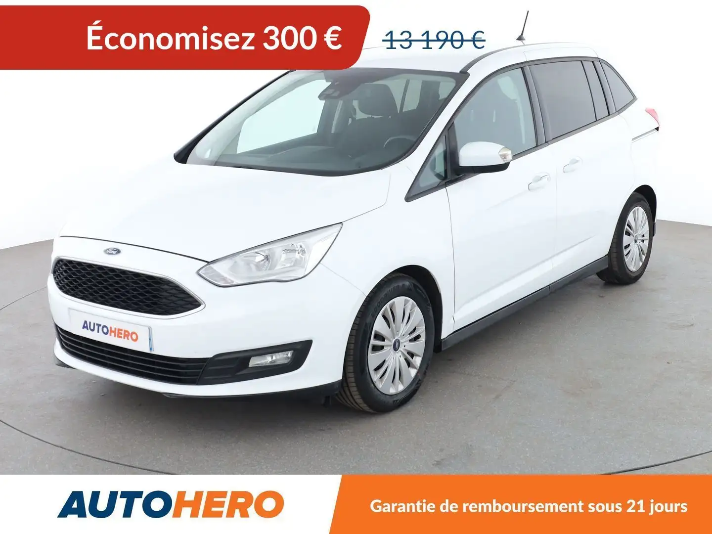 Ford Grand C-Max 1.0 EcoBoost Trend Business BV6 Blanc - 1