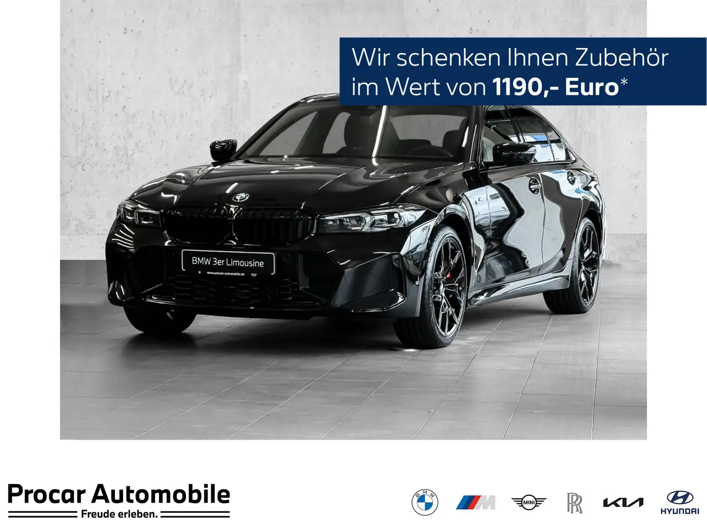 BMW 320 i M Sportpaket * Glasdach * Harman Kardon Surround Schwarz - 1