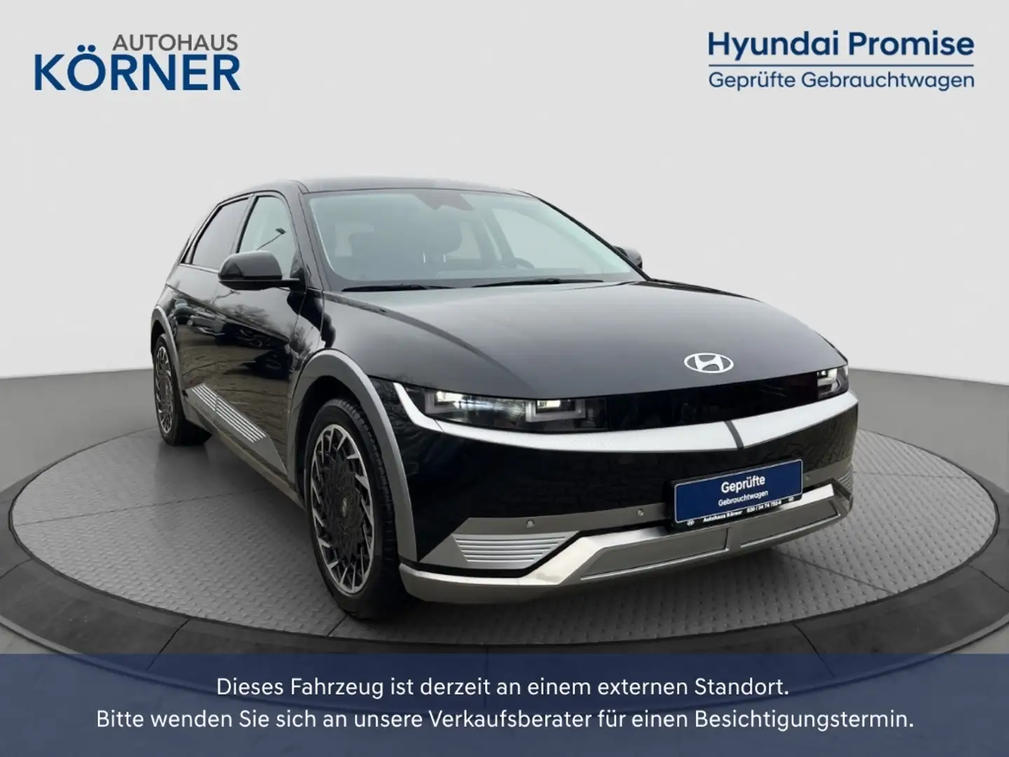 Hyundai IONIQ 5 TECHNIQ 72,6kWh *WÄRMEPUMPE*LED*NAVI*CAM*CARPLAY* Schwarz - 1
