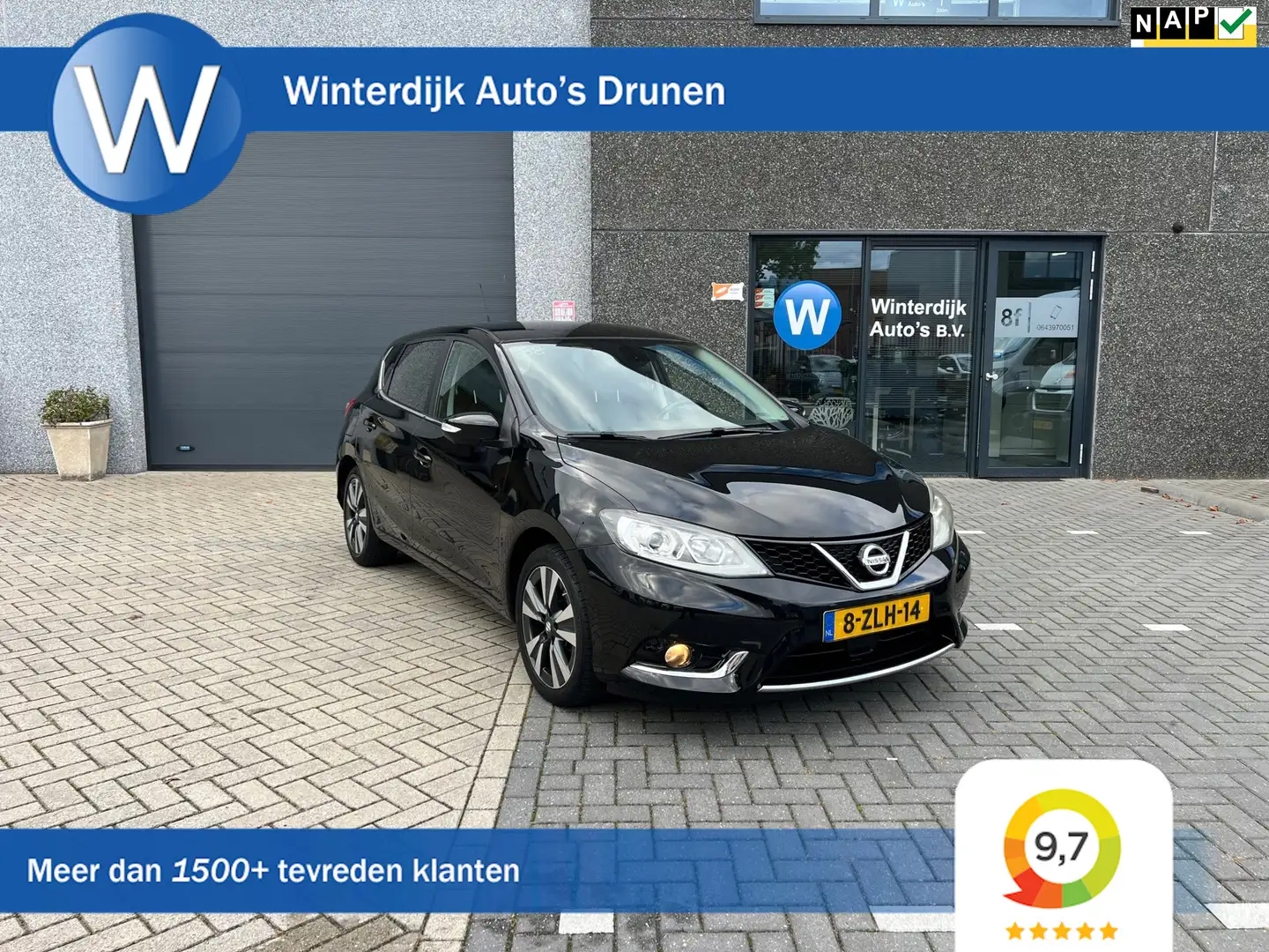 Nissan Pulsar 1.2 DIG-T Tekna - Airco / 360 Camera / NAP Noir - 1