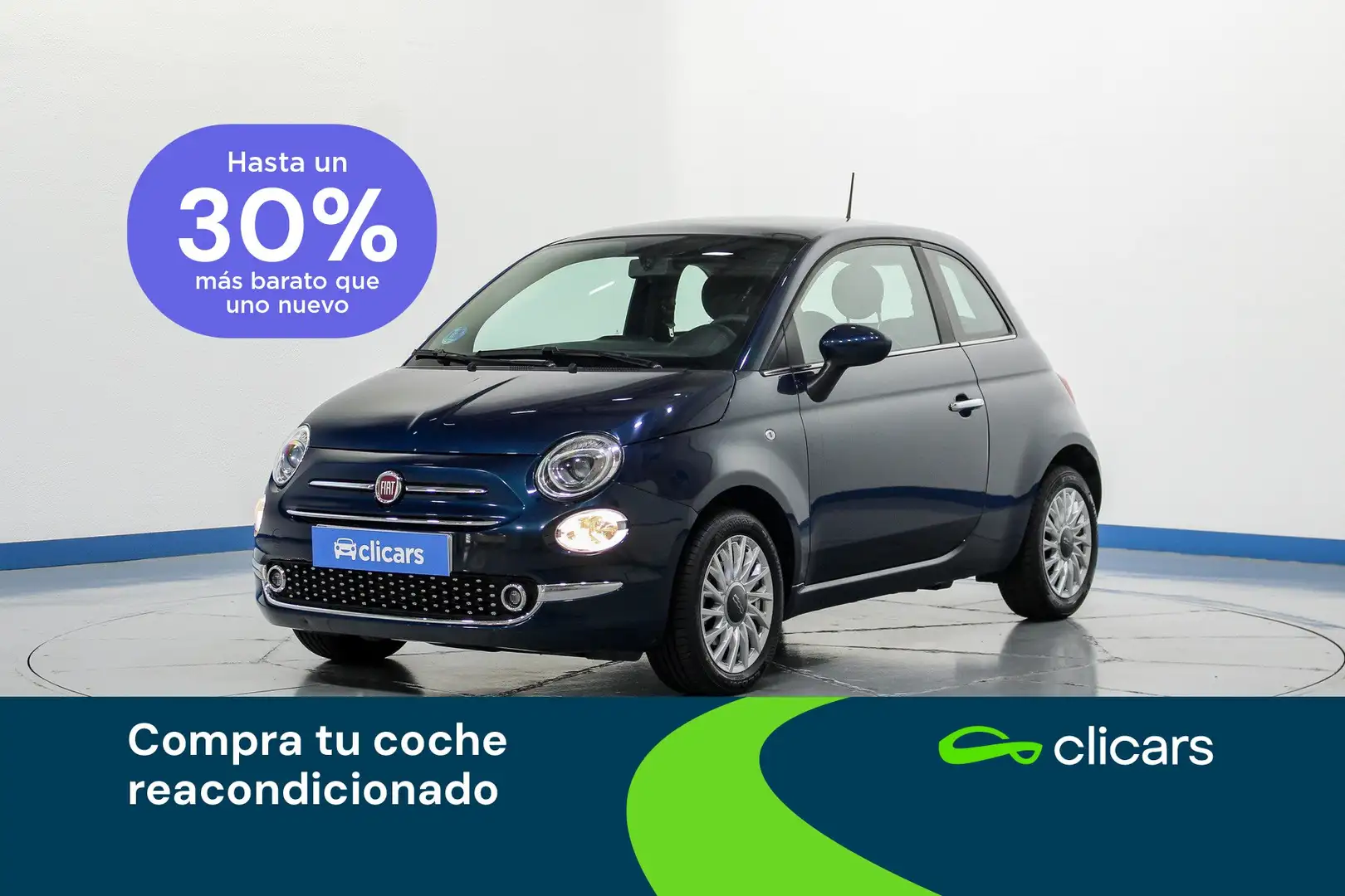 Fiat 500 1.0 Hybrid Monotrim 52kW Blau - 1
