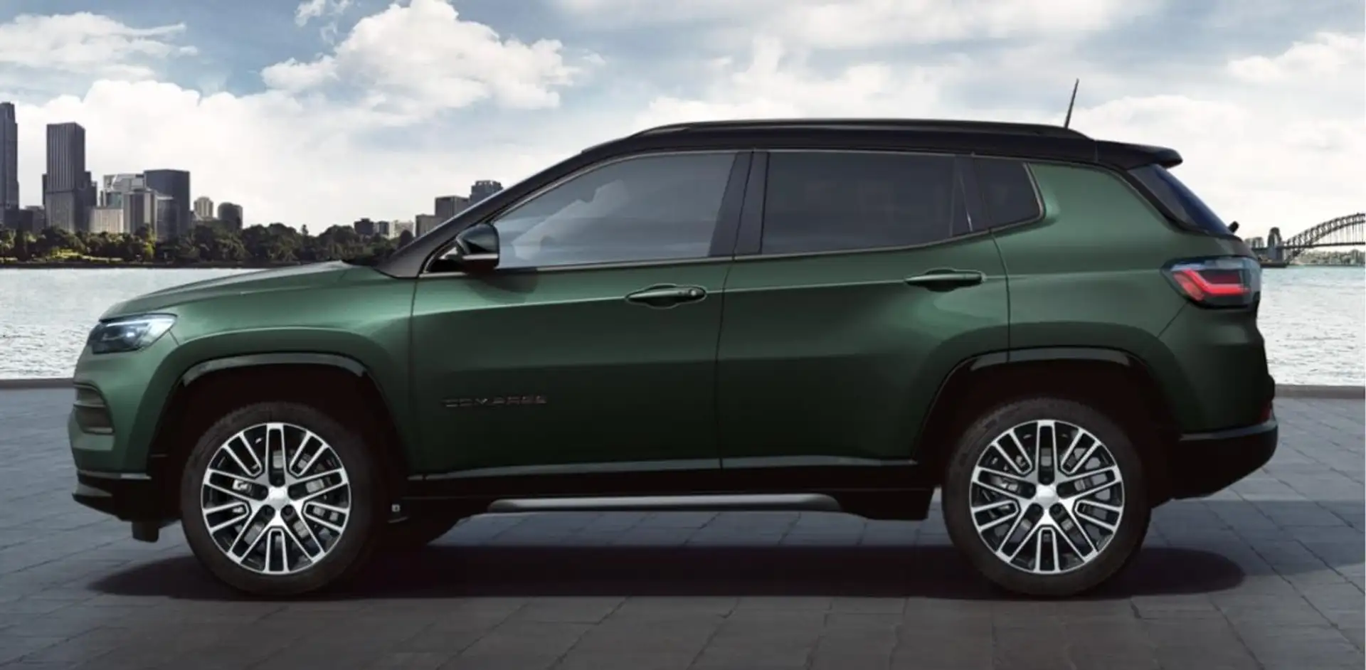 Jeep Compass 1.5 E-Hybrid Summit Automatik *LEDER*LED*SHZ*PDC*A Grün - 2
