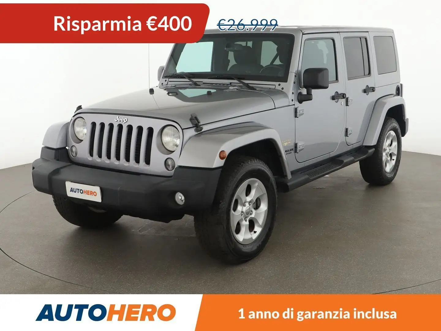 Jeep Wrangler 2.8 CRD Sahara Grigio - 1