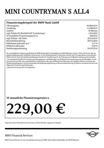 MINI Cooper S Countryman Countryman S ALL4 Head-Up DAB LED Pano.Dach Shz