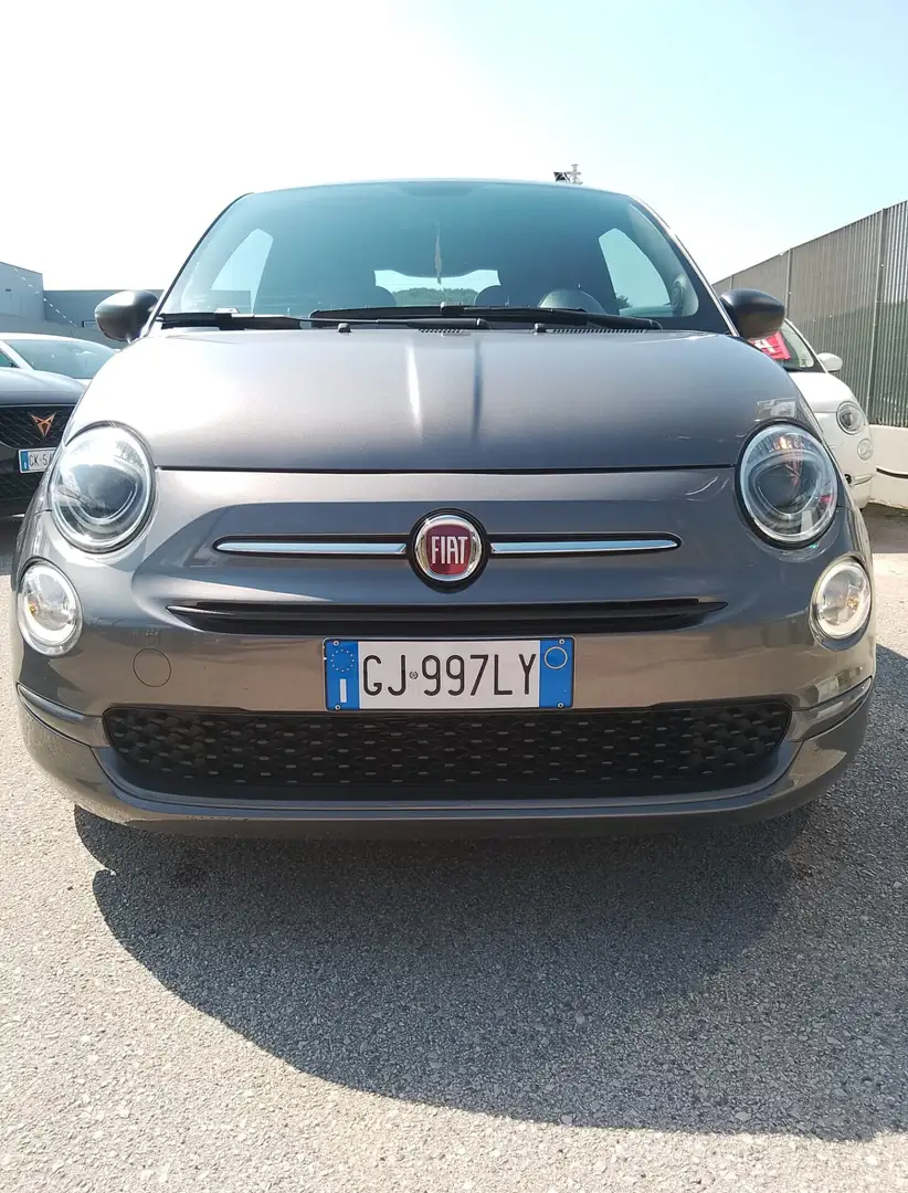 Fiat 500 1.0 Hybrid Cult Grijs - 1