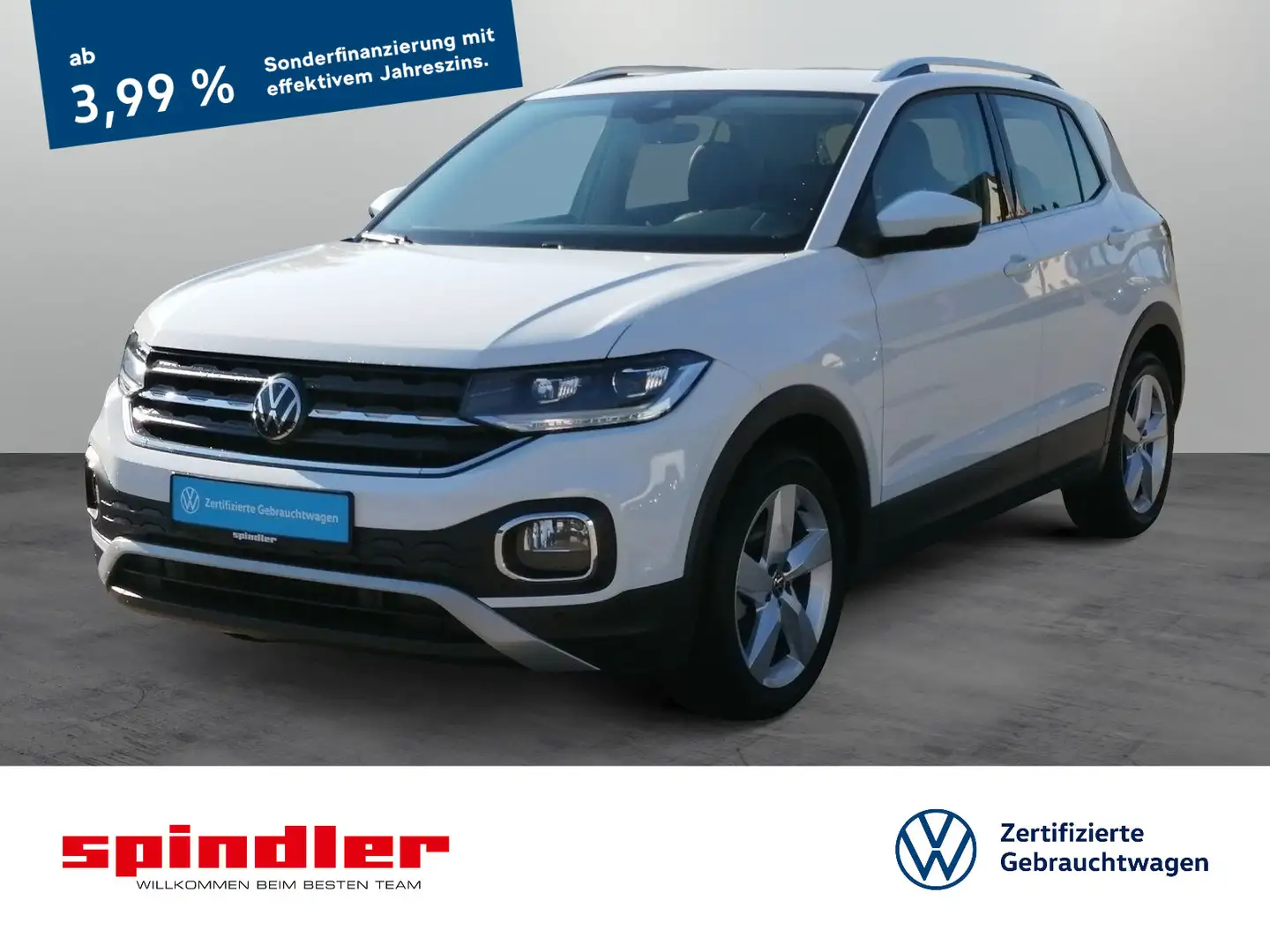 Volkswagen T-Cross Style 1.0 TSI/ LED, Navi, SHZ, PDC, ALU Weiß - 1