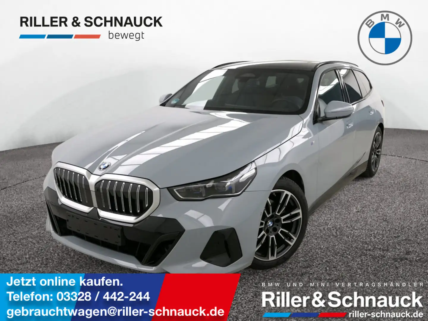 BMW 520 d Touring xDrive M Sport AHK+PANO+STANDHZG Grau - 1