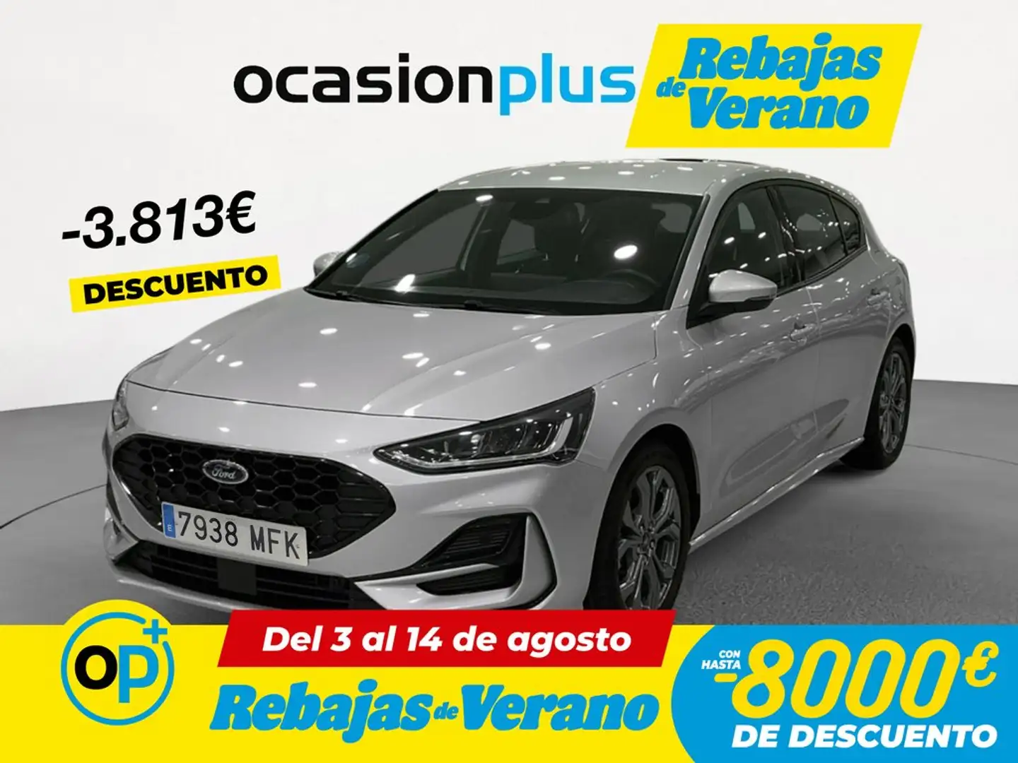 Ford Focus 1.0 Ecoboost MHEV ST-Line 125 Aut. Gris - 1