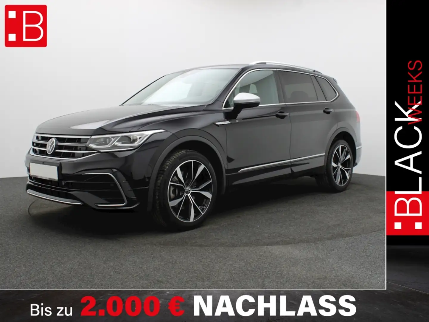 Volkswagen Tiguan Allspace 2.0 TSI DSG 4Mo. R-line 7-S. PANO AHK 20 MISANO AR Schwarz - 1