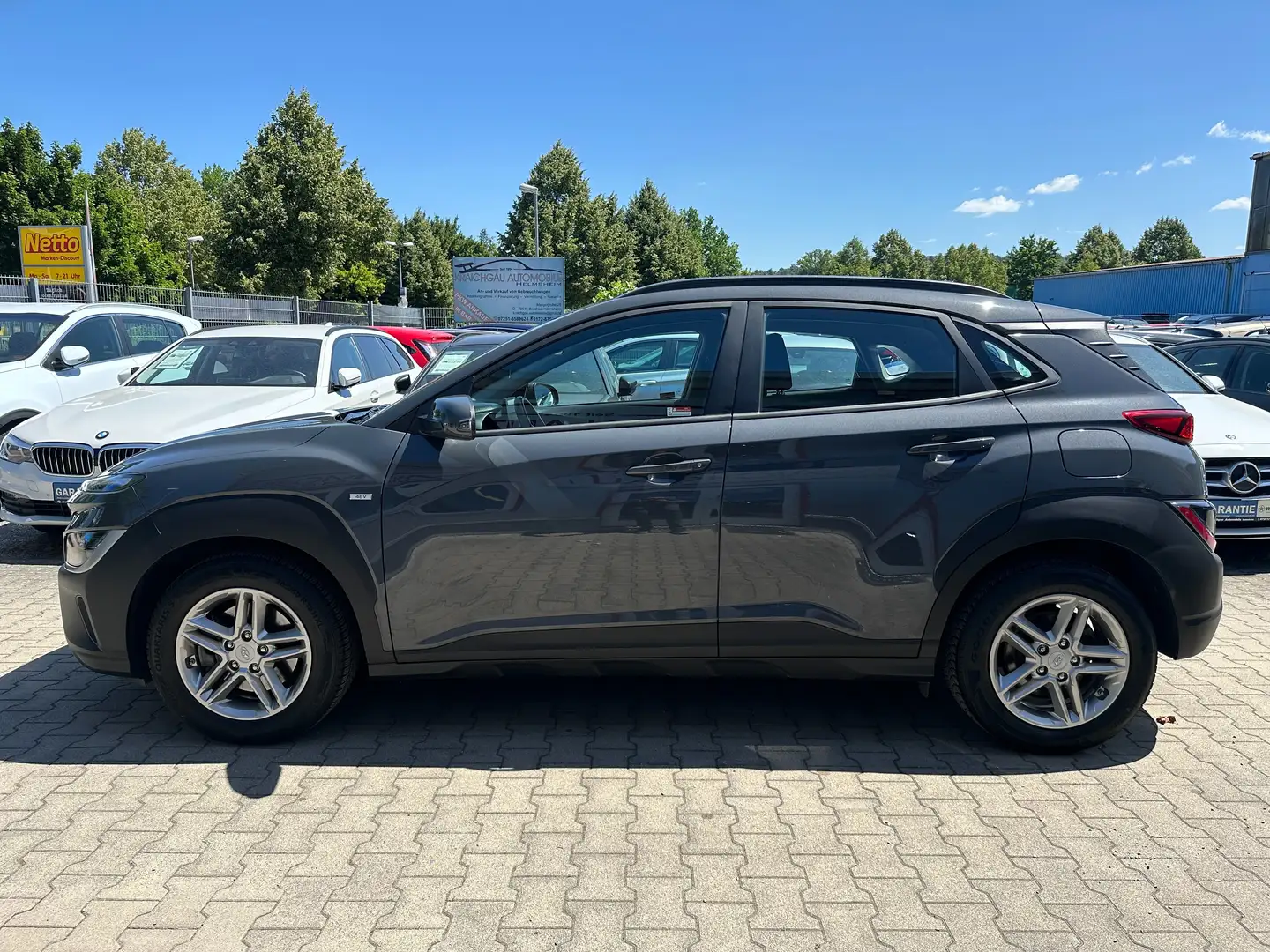 Hyundai KONA 1.0 T-GDI*Kamera*Klimaauto*Alarm*Sitz+Lenkradheizg Grau - 2
